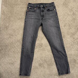 Levi 501 Skinny Jeans Grey wash size 27